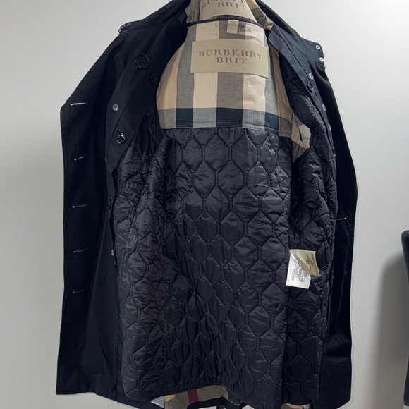 Burberry Black Trench Coat - Picture 5 of 7